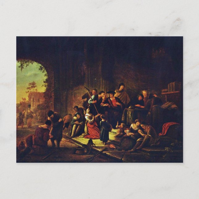 Parable Of The Laborers In The Vineyard By Wet D. Postcard (Front)