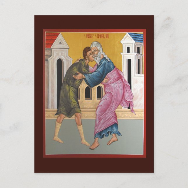 Parable of the Prodigal Son Prayer Card (Front)