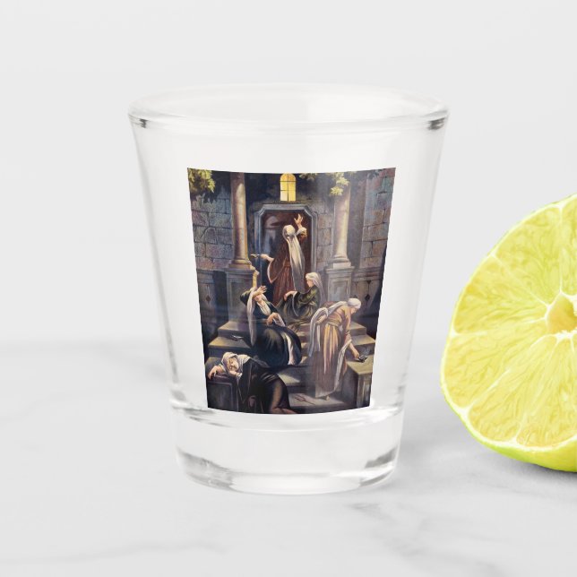 Parable of the Ten Virgins Shot Glass (Front)