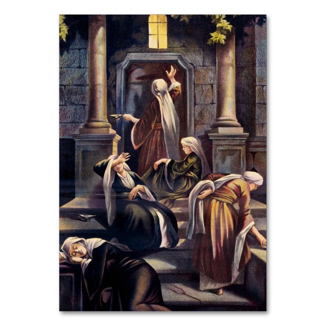 Parable of the Ten Virgins Table Number (Front)