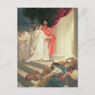 Parable of the Wise and Foolish Virgins, 1886 Postcard