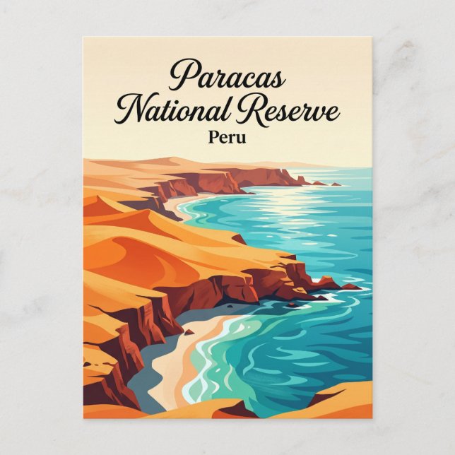 Paracas National Reserve Peru Postcard (Front)