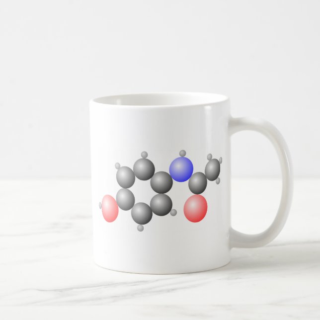 Paracetamol Molecule Coffee Mug (Right)