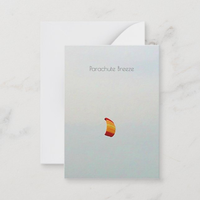 Parachute Breeze Custom Notecard (Front)