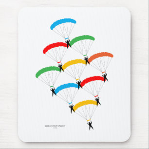 Parachute Formation Mouse Pad