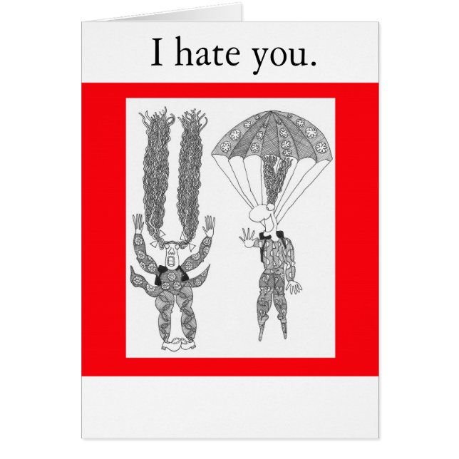 parachute, I hate you. (Front)