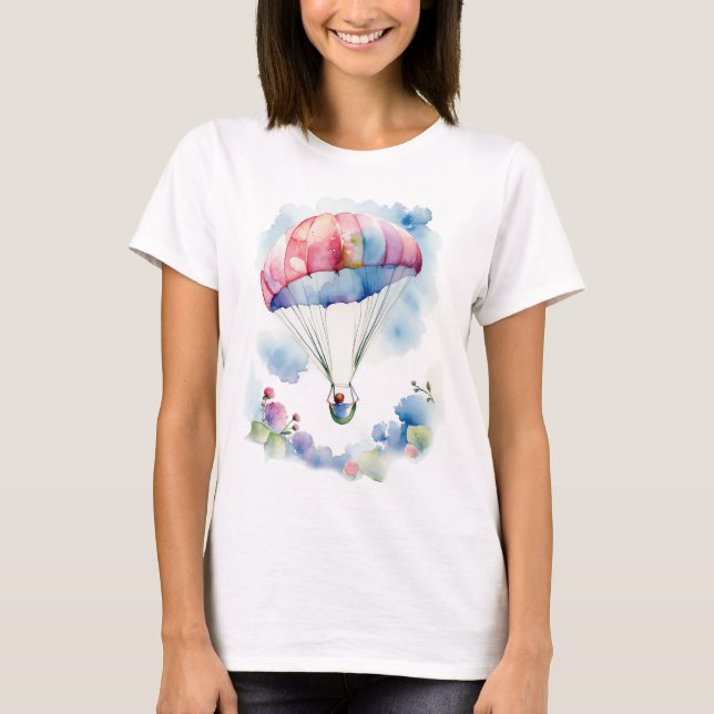 Parachute in the Clouds T-Shirt (Front)