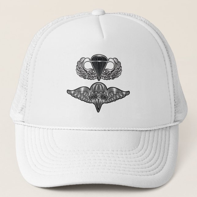 Parachute Rigger (AIRBORNE) Trucker Hat (Front)