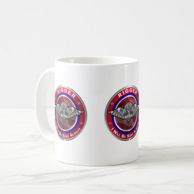 Parachute Rigger Coffee Mug (Front Left)