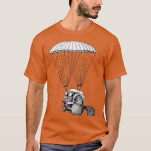Parachuting Beaver 1 2 T-Shirt