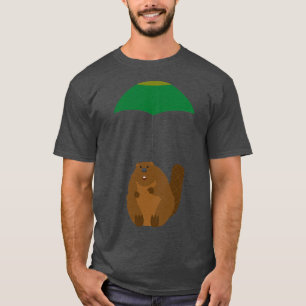 Parachuting Beaver T-Shirt
