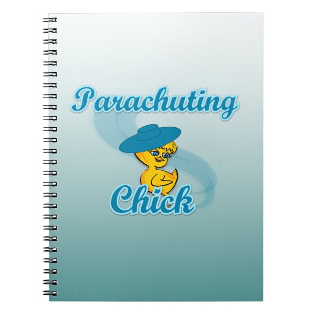 Parachuting Chick #3 Notebook (Front)