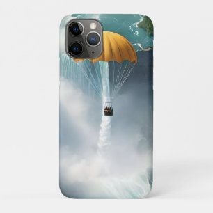 Parachuting Over Niagara Falls In A Basket, Case-Mate iPhone Case