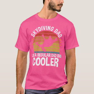 Parachuting Skydiver In Free Fall Skydiving Dad T-Shirt