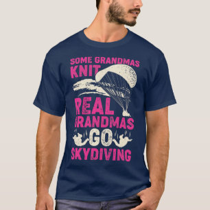 Parachuting Skydiving Grandma Gift T-Shirt