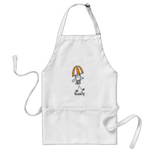 Parachuting Stick Figure Standard Apron