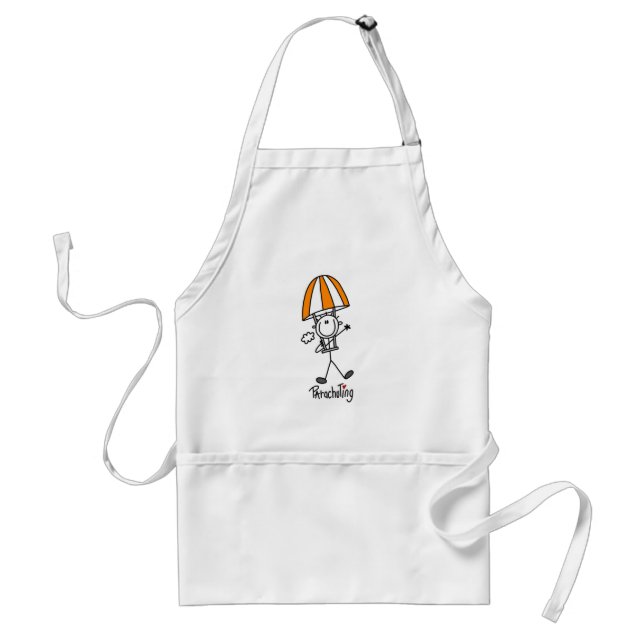 Parachuting Stick Figure Standard Apron (Front)