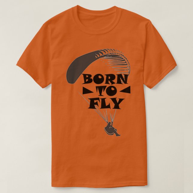 parachuting t T-Shirt (Design Front)
