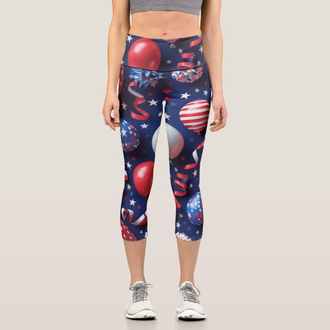 Parade in the Sky Capri Leggings (Front)