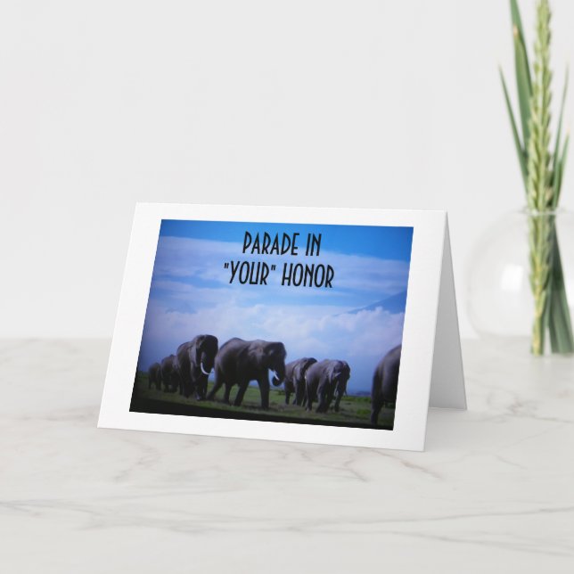 "PARADE IN "YOUR" HONOR GRADUATE" CARD (Front)