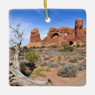 Parade of Elephants at Arches National Park Ceramic Ornament