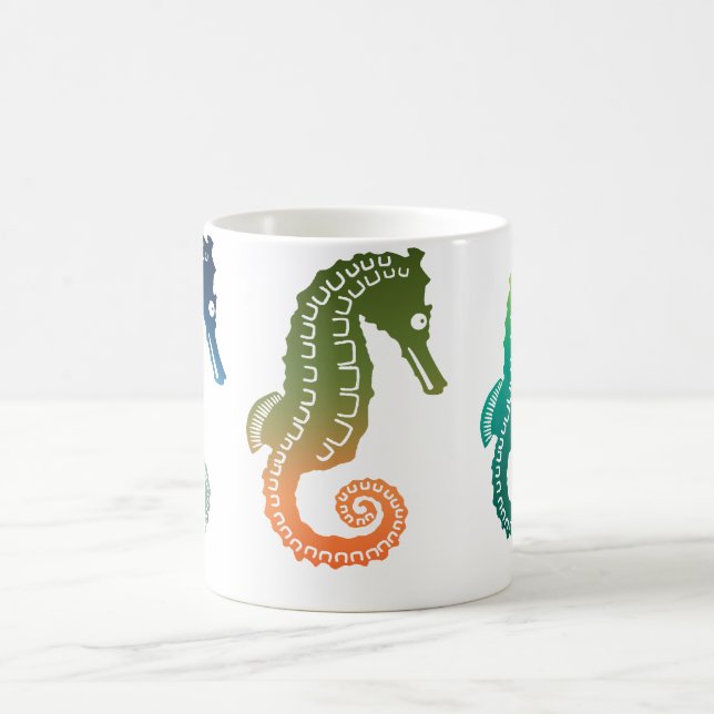 Parade of Tropical Seahorses Coffee Mug (Center)
