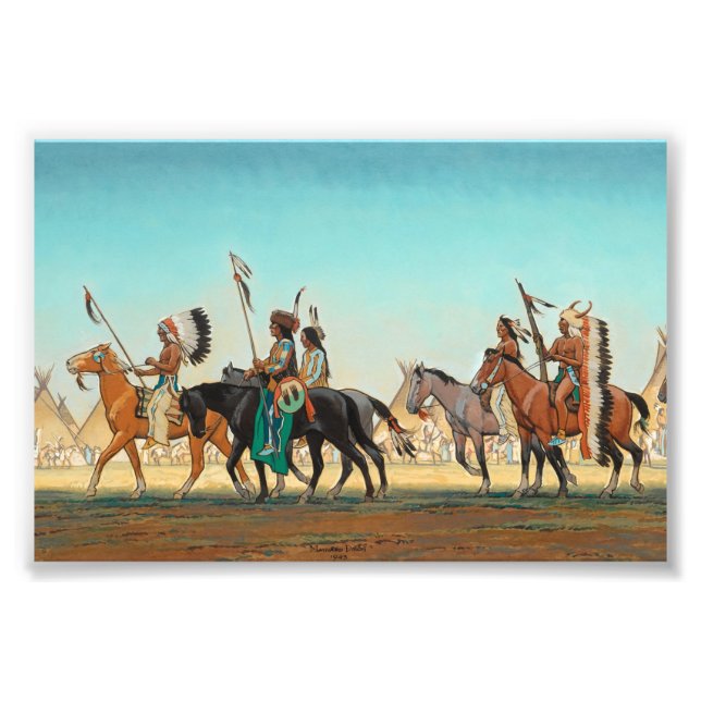 Parade of Warriors by Maynard Dixon Photo Print (Front)