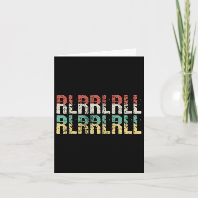 Paradiddle Drummer Gift Drumset Gift  Card (Front)