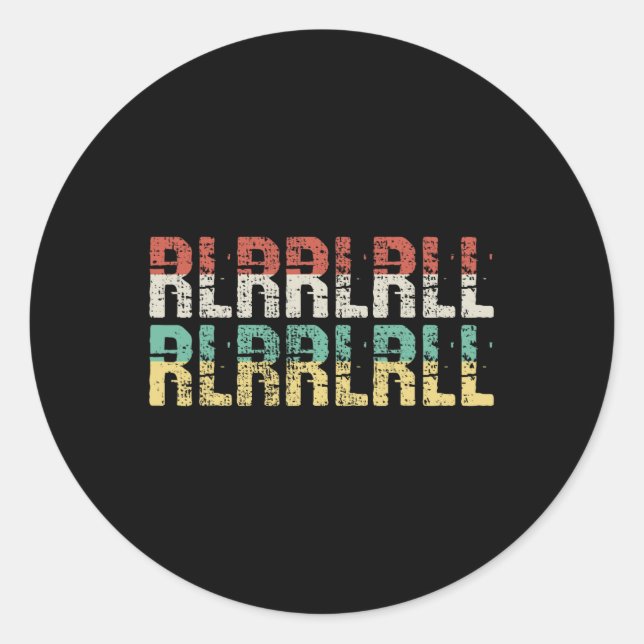 Paradiddle Drummer Gift Drumset Gift  Classic Round Sticker (Front)