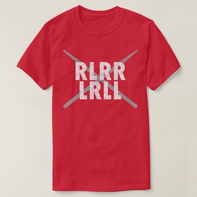 Paradiddle Drumsticks Funny Drummer Percussionist  T-Shirt (Design Front)