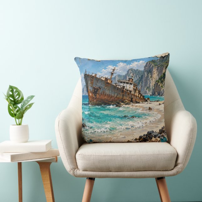 Paradise and Rust Cushion (Chair)