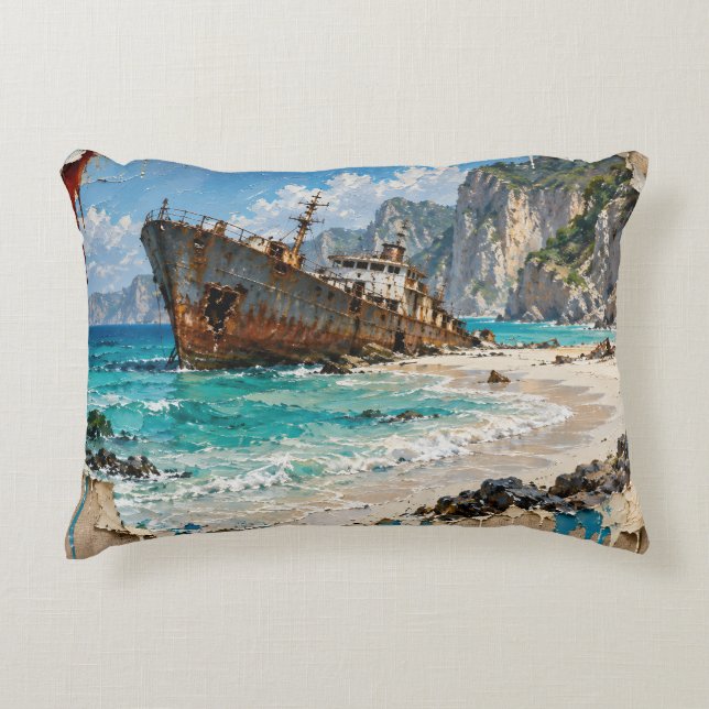 Paradise and Rust Decorative Cushion (Front)