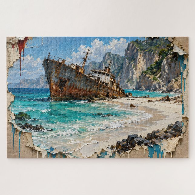 Paradise and Rust Jigsaw Puzzle (Horizontal)