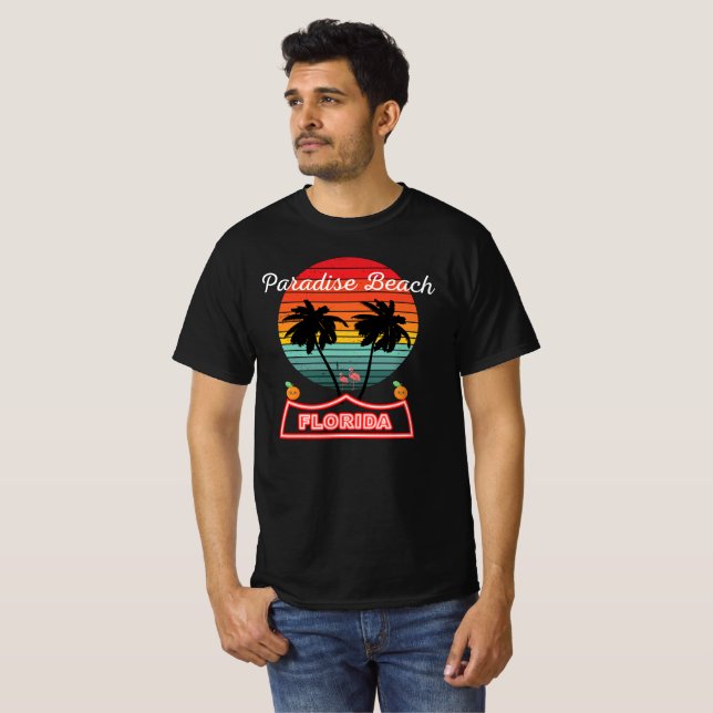 Paradise Beach Florida 2 T-Shirt (Front Full)