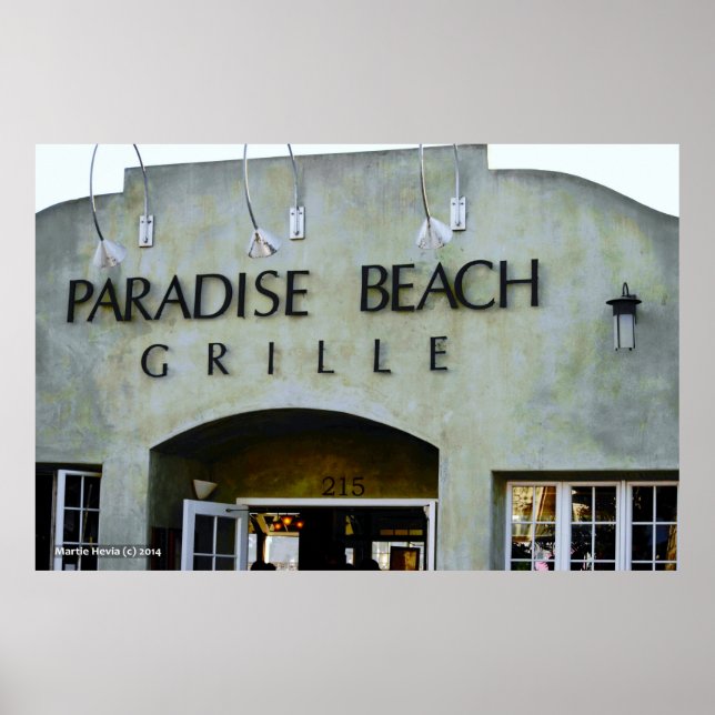 Paradise Beach Grille Poster (Front)