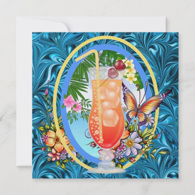 Paradise Beach Invitation (Front)