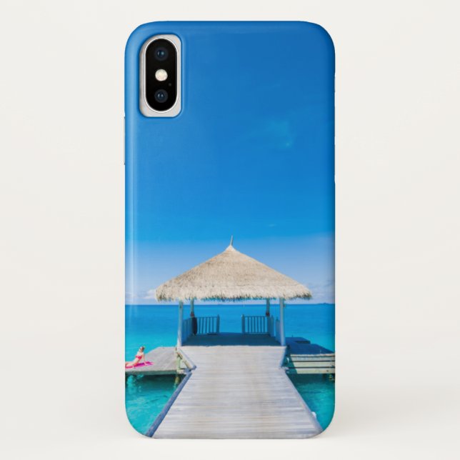 Paradise Beach | Tropical Resort, Maldives Case-Mate iPhone Case (Back)