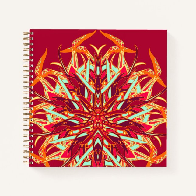 Paradise Bird Orchid  Notebook (Front)