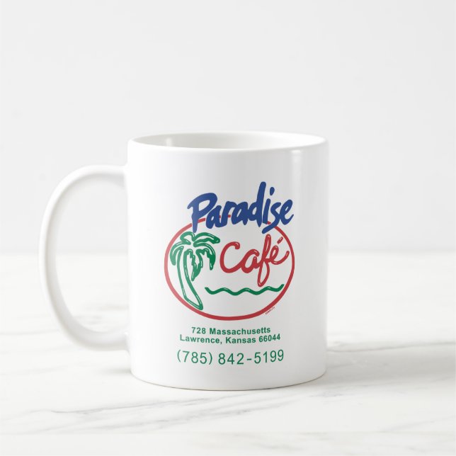 Paradise Cafe coffee mug (Left)