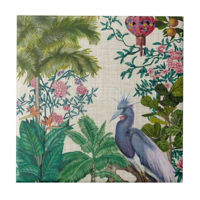 Paradise Chinoiserie Tile (Front)