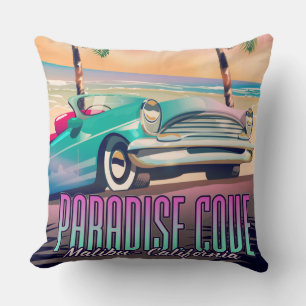 Paradise Cove,Malibu,California travel poster Cushion