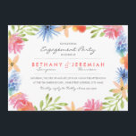 Paradise Engagement Party Invitation<br><div class="desc">Brightly coloured hand illustrated lemon tree branch design by Shelby Allison.</div>