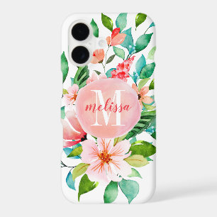 Paradise Floral Watercolor Monogram