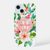 Paradise Floral Watercolor Monogram
