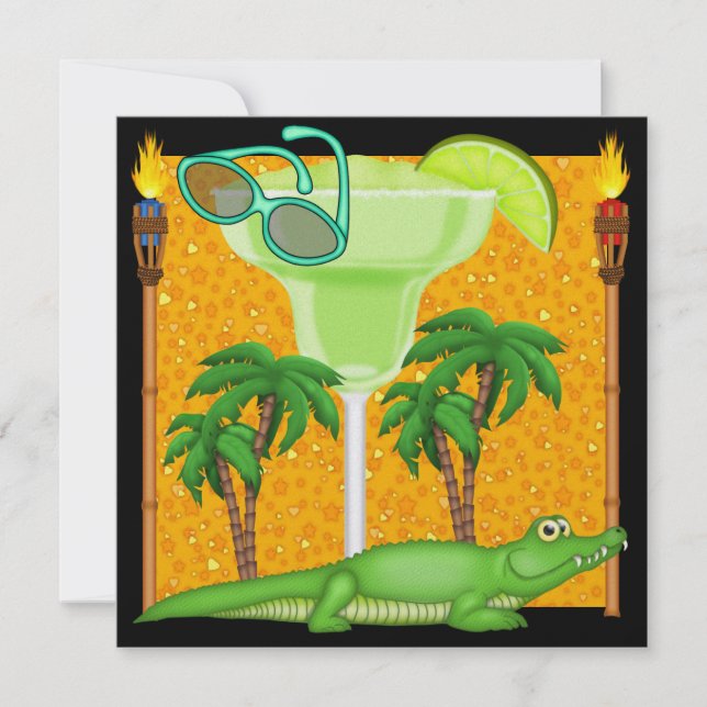 Paradise Gator - SRF Invitation (Front)