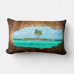 Paradise in the Caribbean Lumbar Cushion