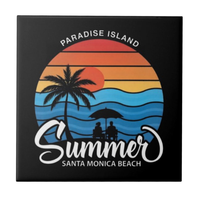 Paradise Island Santa Monica Beach-35307 Tile (Front)