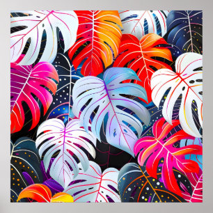 Paradise Jungle Tropical Foliage Poster