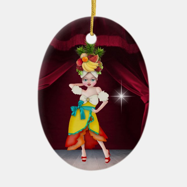 Paradise Lola - SRF Ceramic Tree Decoration (Front)