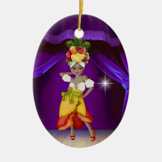 Paradise Lola - SRF Ceramic Tree Decoration (Front)